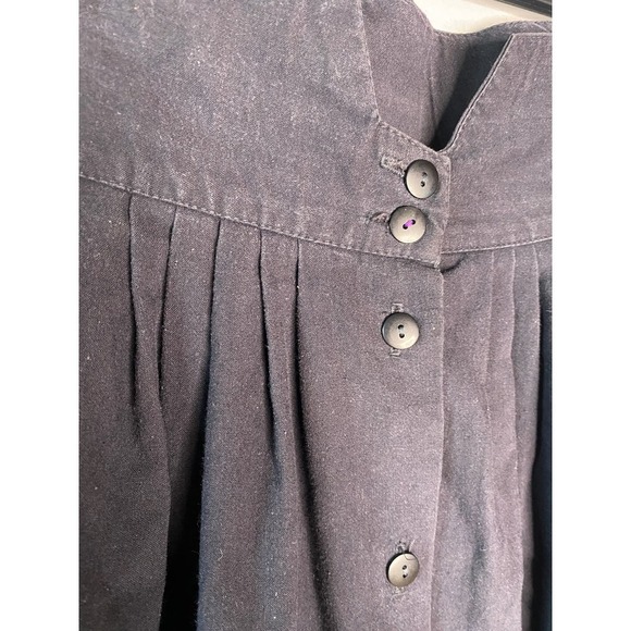 50s VINTAGE Highwaisted Black Circle Skirt - Picture 3 of 9